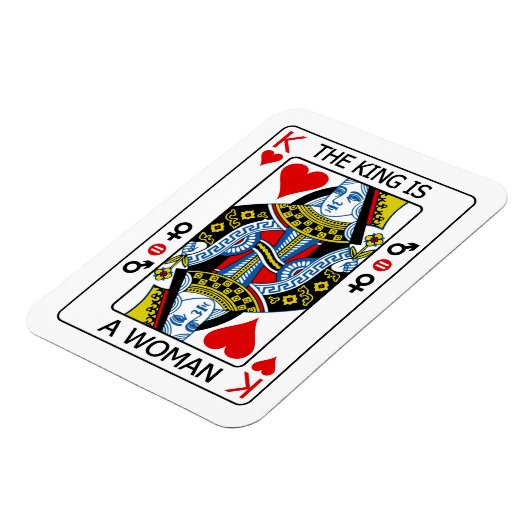 De koning is een vrouw magneet (Linkerzijde)
