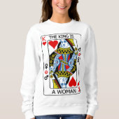 De koning is een vrouw trui (Voorkant)