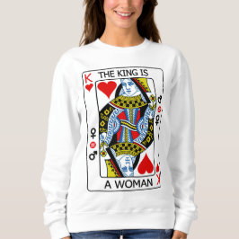 De koning is een vrouw trui