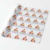 De koning is gekomen cadeaupapier (Uitgerold)