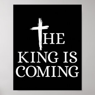 De Koning Komt Christendom Bijbelvers Christus Poster