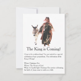 De Koning komt met Kerstmis Uitnodiging