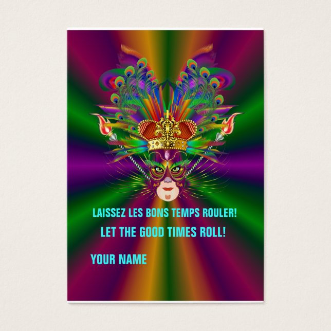 De Koning Koningin Aangepaste Gooi Visitekaartjes (Voorkant)