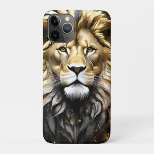 De koning: majestueuze gouden en grijze mannelijke Case-Mate iPhone case