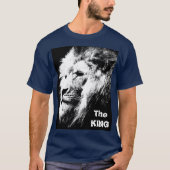 De koning Modern Pop Art Lion Head Elegant Mannen T-shirt (Voorkant)