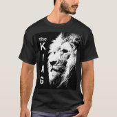 De koning Modern Pop Art Lion Head Elegant Mannen T-shirt (Voorkant)