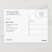 De koning Protea Briefkaart (Achterkant)