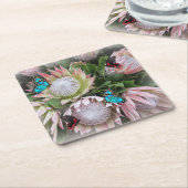 De koning Protea Kartonnen Onderzetters (Schuin)