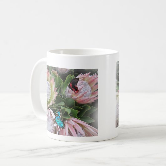 De koning Protea Koffiemok (Voorkant links)