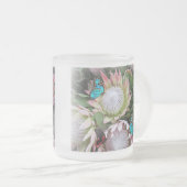 De koning Protea Matglas Koffiemok (Voorkant rechts)