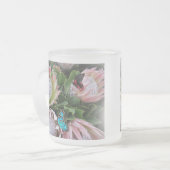 De koning Protea Matglas Koffiemok (Voorkant links)