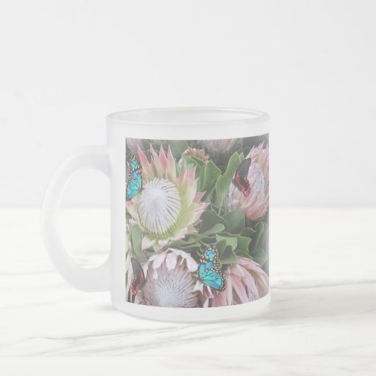 De koning Protea Matglas Koffiemok (Links)