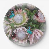 De koning Protea Papieren Bordje (Voorkant)