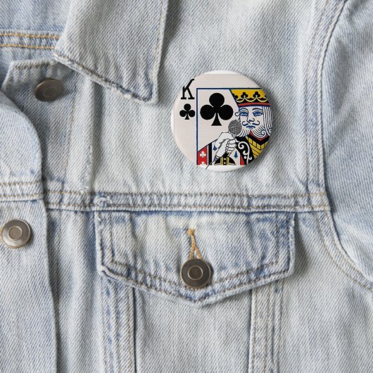 De koning ronde button 5,7 cm (In situ)