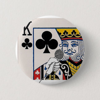 De koning ronde button 5,7 cm