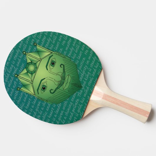De koning tafeltennisbatje (Zijkant)