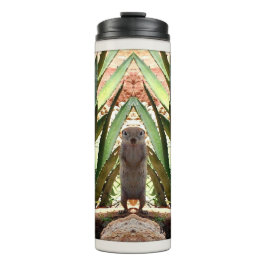 "De koning" Thermische Drink op het grondvierkant Thermosbeker