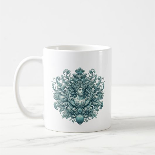 De koning van Aquamarin. Koffiemok (Links)