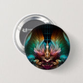 De koning van Artilliaans Ronde Button 5,7 Cm (Voorkant /achterkant)