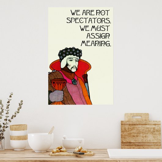 De koning van de bekers poster (Keuken)