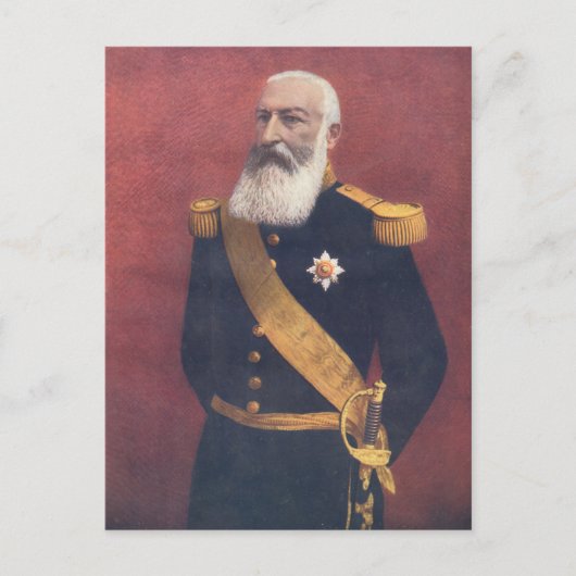 De koning van de Belgen Briefkaart (Voorkant)