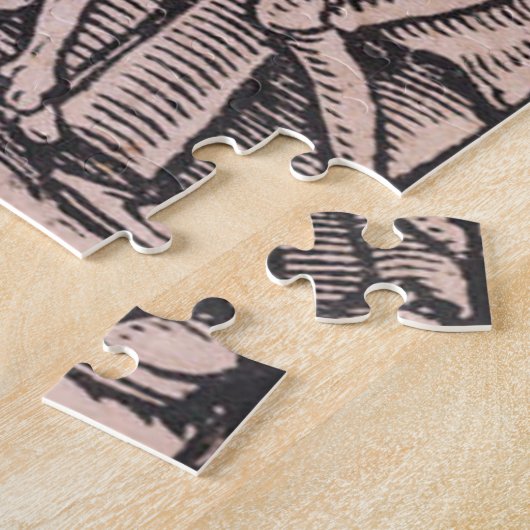 De koning, van de Dans van de Dood Legpuzzel (Zijkant)