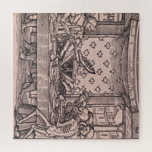 De koning, van de Dans van de Dood Legpuzzel (Horizontaal)