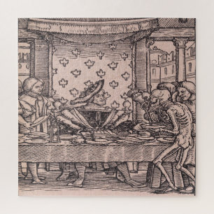 De koning, van de Dans van de Dood Legpuzzel