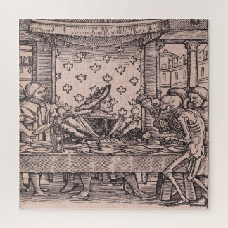 De koning, van de Dans van de Dood Legpuzzel