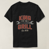 De koning van de grill. 1978 t-shirt (Design voorkant)