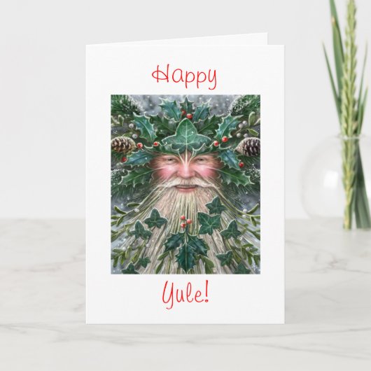 De Koning van de hulst Feestdagen Kaart (Voorkant)