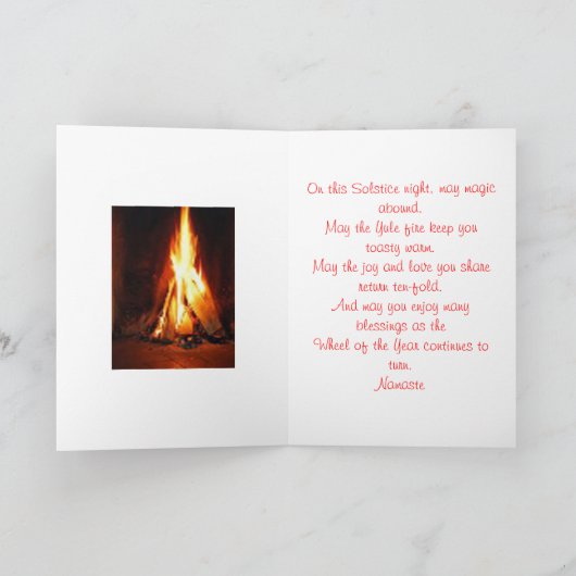 De Koning van de hulst Feestdagen Kaart (Binnen)