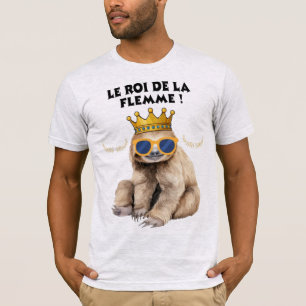 De Koning van de Luiheid – Illustratie Luie Aap T-shirt