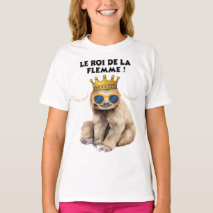 De Koning van de Luiheid – Illustratie Luie Aap T-shirt