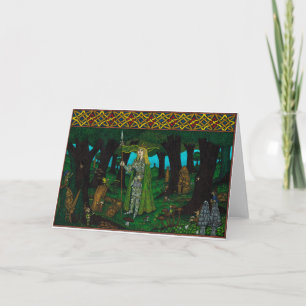 De koning van de Maretak, de Lans van de Maretak Feestdagen Kaart