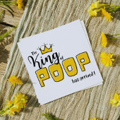 De Koning van de POEP is aangekomen geboorte aanko Kaart