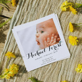 De Koning van de POEP is aangekomen geboorte aanko Kaart