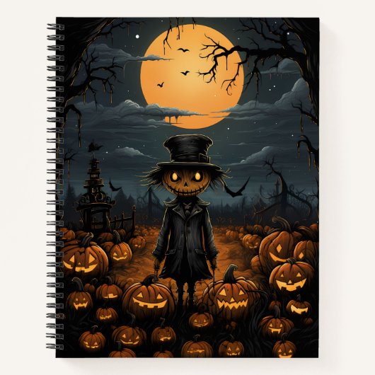 De Koning van de Pompoenen Halloween Notitieboek (Voorkant)