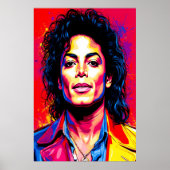 De koning van de Pop in elektrische kleuren Poster (Voorkant)