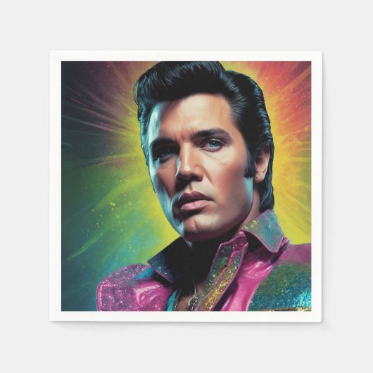 De koning van de Pop kunst Servet (Voorkant)