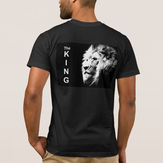 De koning van de Pop met dubbele zweren Kunst Lion T-shirt (Achterkant)