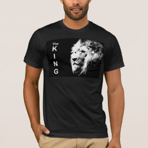 De koning van de Pop met dubbele zweren Kunst Lion T-shirt