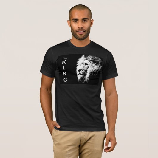 De koning van de Pop met dubbele zweren Kunst Lion T-shirt (Voorkant volledig)