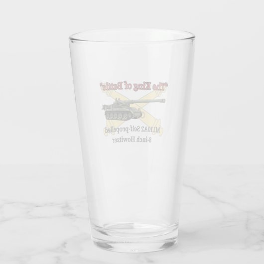 De koning van de slag M110A2 8" Howitzer Glas (Achterkant)