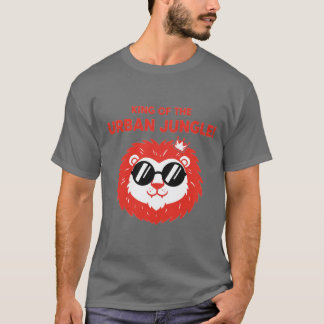 De Koning van de Stedelijke Jungle Koel Leeuw T-Sh T-shirt