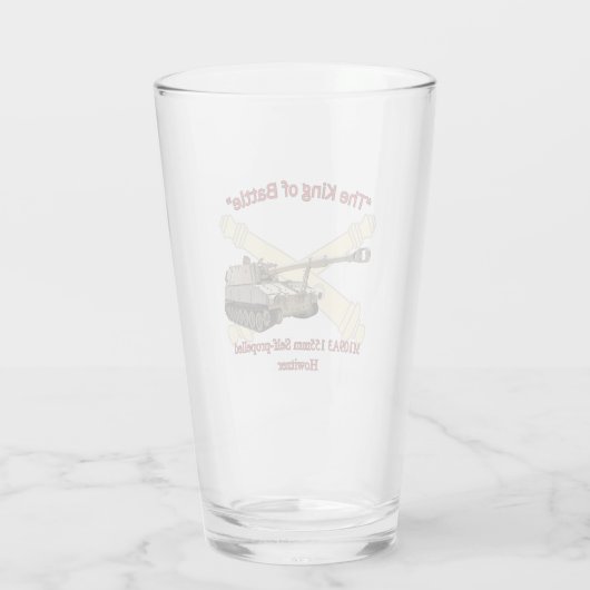 "De koning van de strijd" M109A3 155mm SP Howitzer Glas (Achterkant)