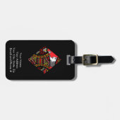 De koning van diamanten bagagelabel (Voorkant horizontaal)