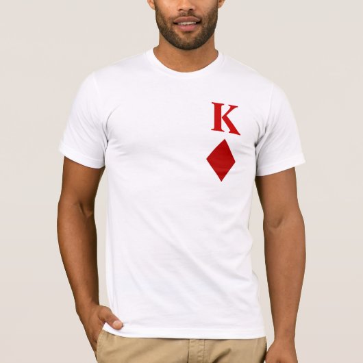 de koning van diamanten t-shirt (Voorkant)