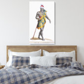 De koning van Florida, 1780 (gekleurd) Canvas Afdruk (Insitu (Slaapkamer))