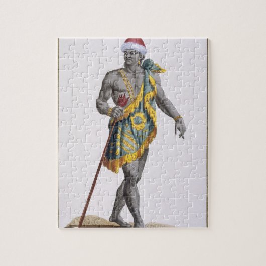 De koning van Florida, 1780 (gekleurd) Legpuzzel (Verticaal)